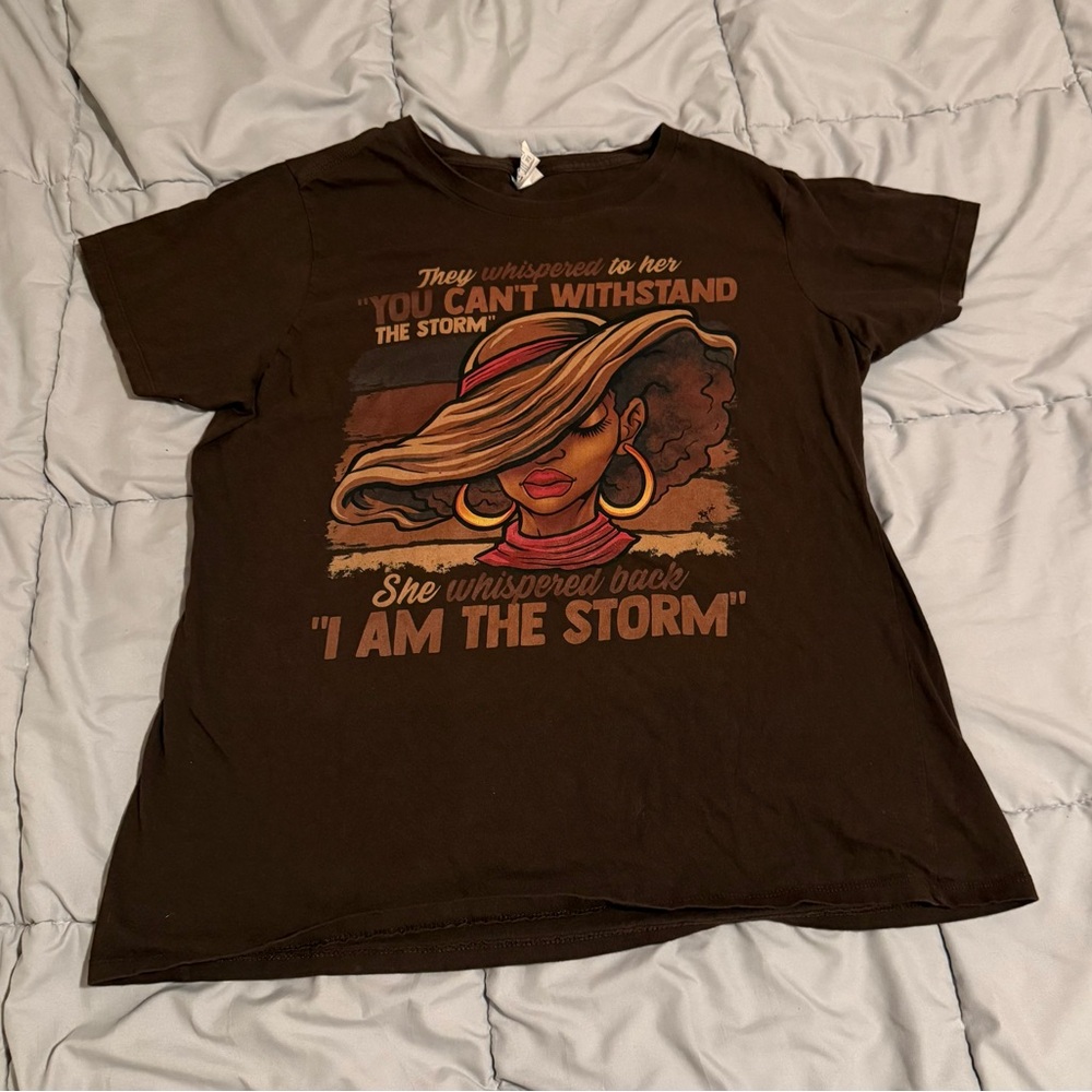 Brown Graphic Short Sleeve Tee